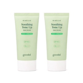 goodall Goodal Houttuynia cordata soothing green tone-up sun cream 50ml+50ml / 구달 어성초 진정 그린 톤업 선크림 50ml+50ml