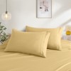 2 Pack Pillow Cases King, Soft Microfiber Pillowcases Gold Pillow