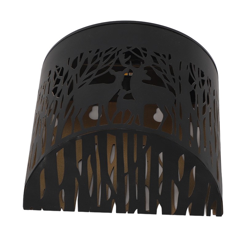 Outdoor Wall Light Solar Powered Wall Mounted Plastic and Iron