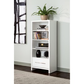 ClosetMaid 1651 Media Storage Tower Bookcase with Drawer, White