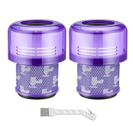 Aziliogcc Vacuum Filter Replacement for Dyson V11 V15, Purple, 2 Pack