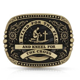 Montana Silversmiths Kneel For The Cross Praying Cowboy Christian Western Attitude Belt Buckle