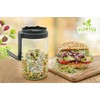FLORTUS Sprout Jar Set with Strainer Lid & Integrated Stand