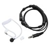 Throat Mic Earpiece 7.1mm Plug with Finger PTT Portable for