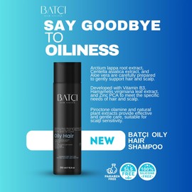 BATCI Hair Atelier Oil-Control Sulfate-Free Shampoo for Oily Hair, 8.4 oz 250 ml