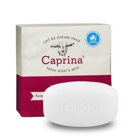 Caprina Fresh Goat Milk Soap Bar, ORIGINAL, 3.17 oz Each (3-Pack), Moisturizing & Gentle Cleansing (3-Pack, ORIGINAL)