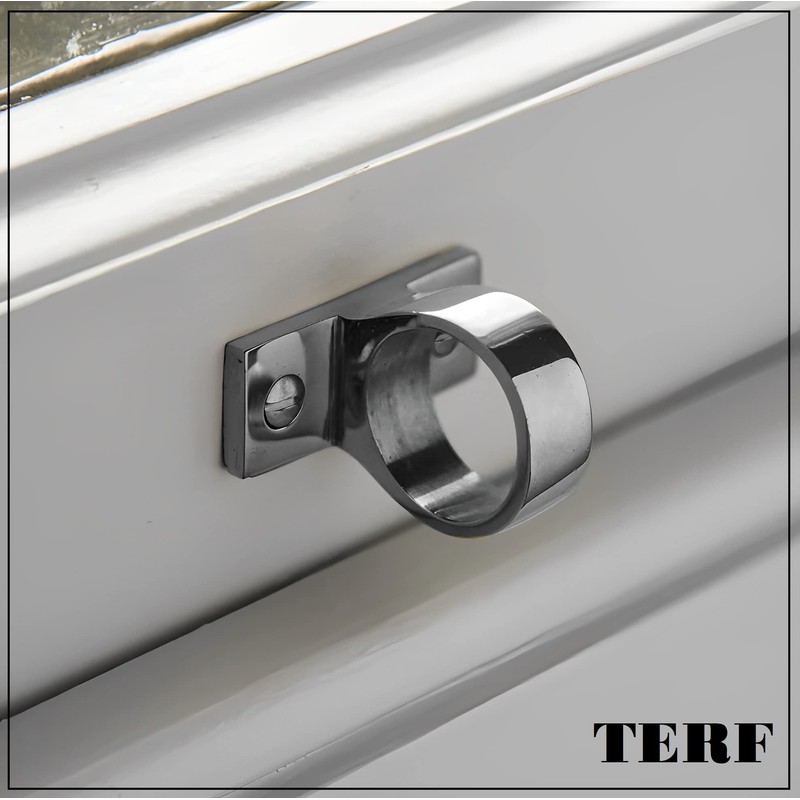 TERF®Heavy Duty Traditional Polished Chrome Sash Eye Ring Window Lift