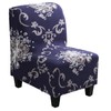 Armless Accent Chair Cover Printed Slipper Chair Slipcover Stretch Retro