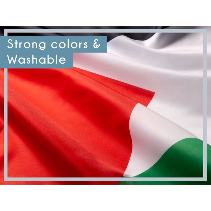 Aricona Palestine Flags, Weatherproof Flags with Brass Eyelets in Various