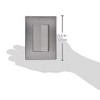 iGoto INOX1005 con 1 apagador sencillo de 3 módulos, Acero