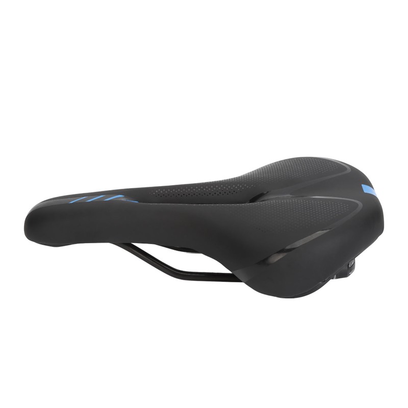 Road Bike Saddle Black Hollow Ergonomic Soft Silicone Sponge Tail