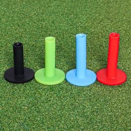 Golf Rubber Tees Driving Range Different Size, Professional Durable Tee Set for Indoor Outdoor Practice Mat (4 Pcs-Multicolor(2.25”+2.75”+3”+3.13”))