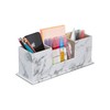 AINAK PU Leather Desk Organiser (4 Compartments) - Pen Holder,