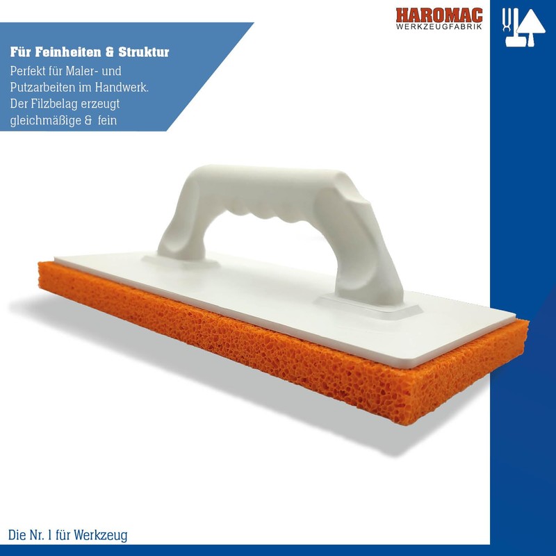 HAROMAC Sponge Board with Red Coarse Sponge Rubber Pad |