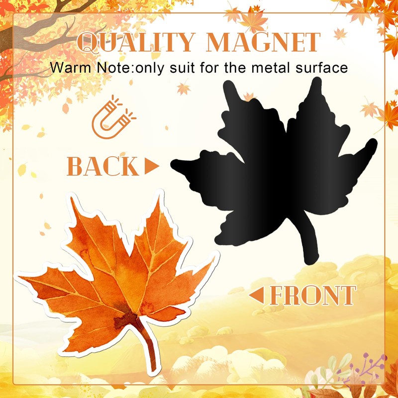 Flutesan 16 Pcs Large Fall Garage Door Magnets Decoration 16.8"