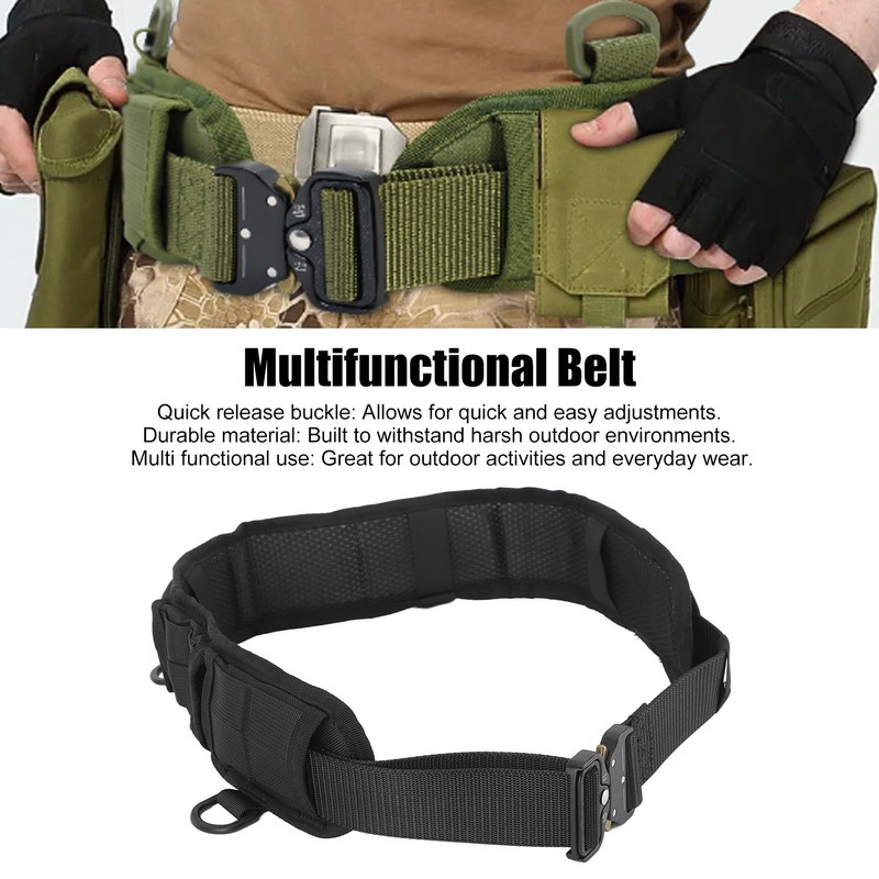 Battle Belt Waist Belt Multifunctional Quick Release Anti Slip Nylon