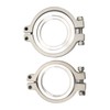 44 mm Wastegate V Band Clamp Set Stainless Steel Inlet