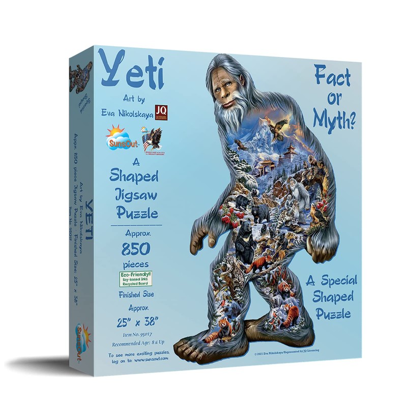 SUNSOUT INC - Yeti - 850 pc Special Shape Jigsaw