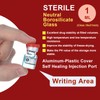 Threlaco 20 Pcs 1ml Sealed Sterile Empty Vials with Self