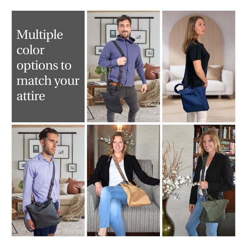 Urine Drainage Bag Holder with Catheter Tube Cover & Adjustable