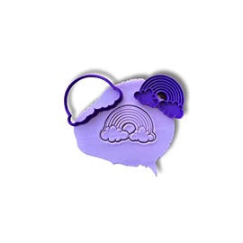 Rainbow Cookie Cutter and Stamp (Large (10cm))