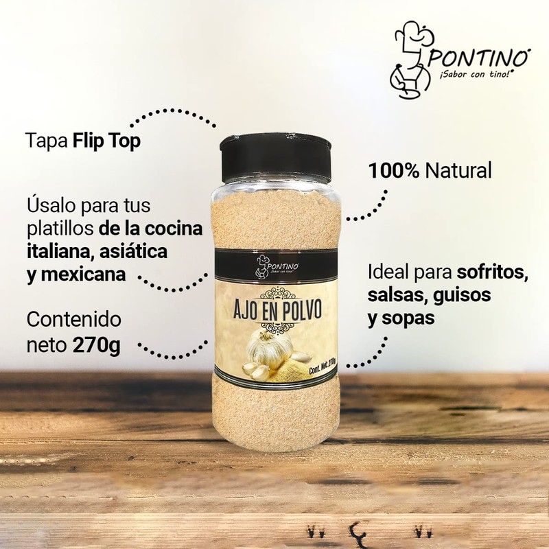 Pontino Ajo en polvo, 270 g