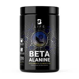 Beta Alanina en polvo 200 Servicios. Ingredientes naturales. Beta Alanine 400 Gramos B Life.