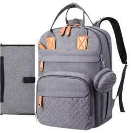 Rojnaz Baby Diaper Backpack (Grey)