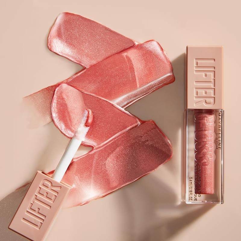 Maybelline Lifter Gloss – Gloss hidratante con Ácido Hialurónico, Tono