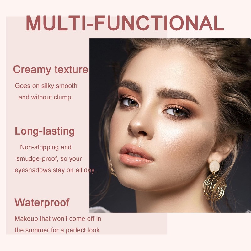 Glitter Eyeshadow Pearl Shimmer Eye Shadow Stick Metallic Dual-Ended Eyeshadow