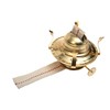 Creative Hobbies Brass Plated Oil Burner with Cotton Wick -