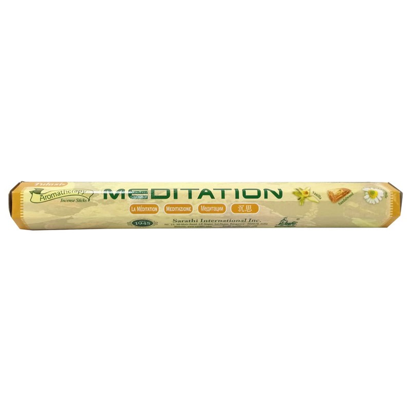 Tulasi Meditation Sticks, Set of 6, 20 Sticks per Box
