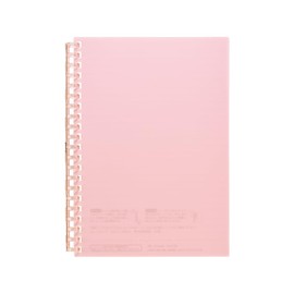 Lihit Lab Open Ring Notebook, B6, 30 Leaf, Pink