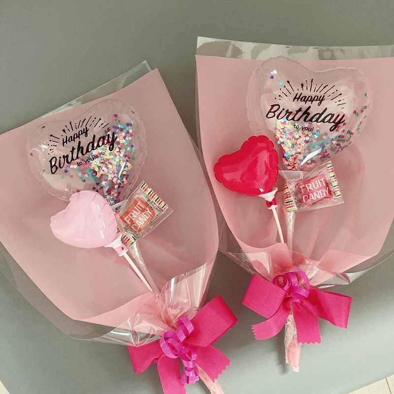 The Perfect Gift! Glitter Candy Bouquet (Birthday Red)