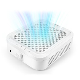 JODSONE Nail Dust Collector Powerful Vacuum Fan Dust Collector Nail with Reusable Filter Manicure Tool for Nail Polishing Salon and Home Use