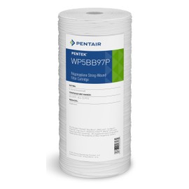 Pentair Pentek WP5BB97P Big Blue Sediment Water Filter, 10-Inch, Whole House Polypropylene String-Wound Filter Cartridge, 10" x 4.5", 5 Micron