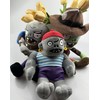 JHESAO 3 PCS Plants and Zombies Plush: Hammer, Cowboy &