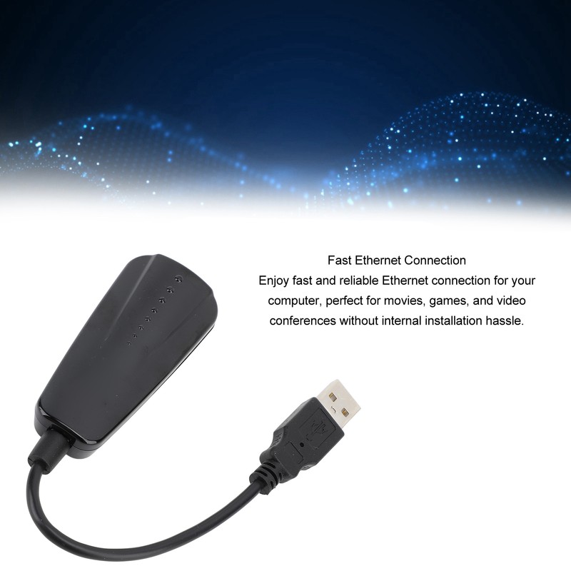 USB 2.0 Fast Ethernet LAN Adapter 10 100Mbps Plug and
