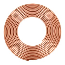 ELECTRAPICK Copper Tubing 1/2" OD x 7/16" ID x 50 Ft, T2 Pure Copper Tubes Soft Coil, Metal Round Seamless Pipe Tubing for Air Conditioning Refrigerator, Industry,DIY