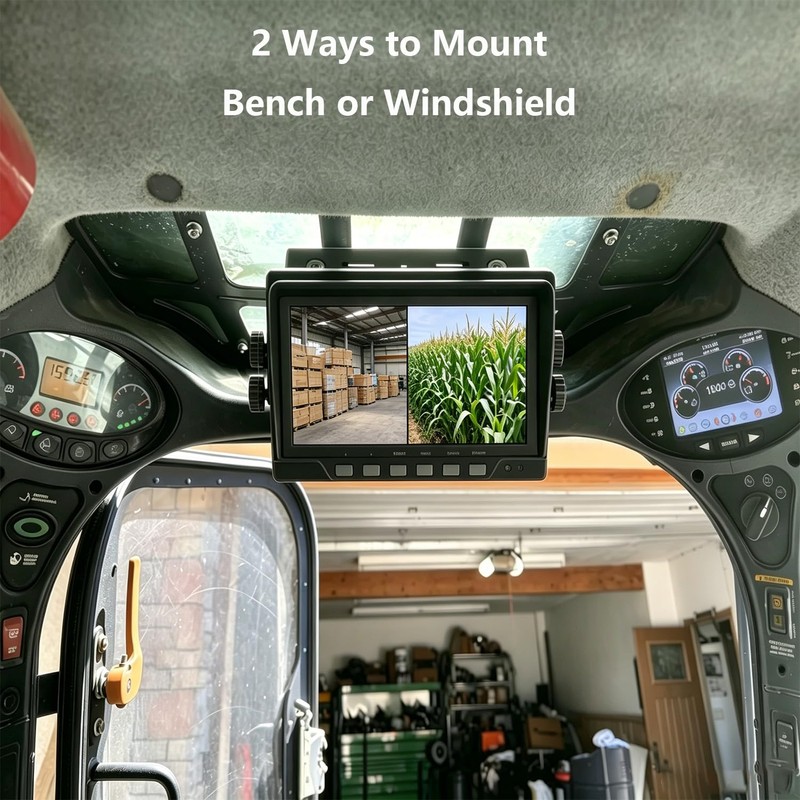 10" 1080P AHD Wired Reverse Rear View Backup Camera System,Guide