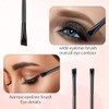 6pcs Ultra Thin Flat Eyebrow Tint Brushes - Angled Eyeliner