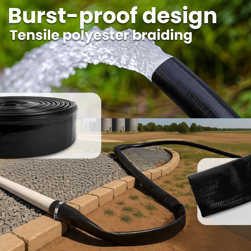 XtremepowerUS Backwash Hose Extra Heavy-Duty Pool Drain Hose 1.5" x