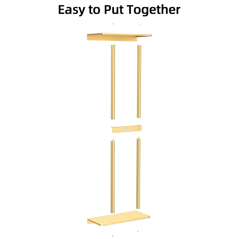 STWWO Bathroom Towel Storage Rack for Bathroom, 30 inch Towel