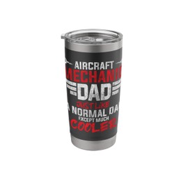 Aircraft Mechanic Dad - Airplane Technician Aviation Lover Stainless Steel Insulated Tumbler