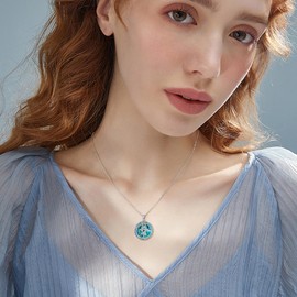 ONEFINITY Ankh Necklace 925 Sterling Silver Eye Of Horus Pendant Necklace Egyptian Protection Jewellery Gifts For Women