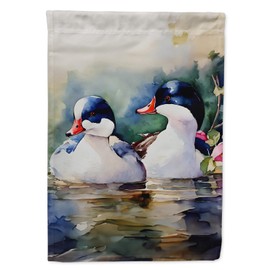 Caroline's Treasures Bufflehead House Flag Large Porch Sleeve Pole Decorative Outside Yard Banner Artwork Wall Hanging, Polyester, House Size, Multicolor
