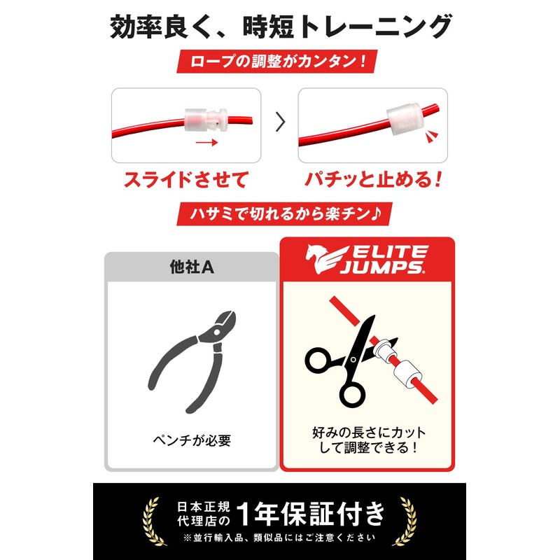 Elite Jumps: BOXER Jump Rope for Intermediate Training, Adult Jump