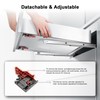 Gobrico Soft Close Under Mounting Drawer Slides 18 inch 1Pair,