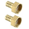 sourcing map Brass Barb Hose Fitting Connector Adapter 16mm Barbed