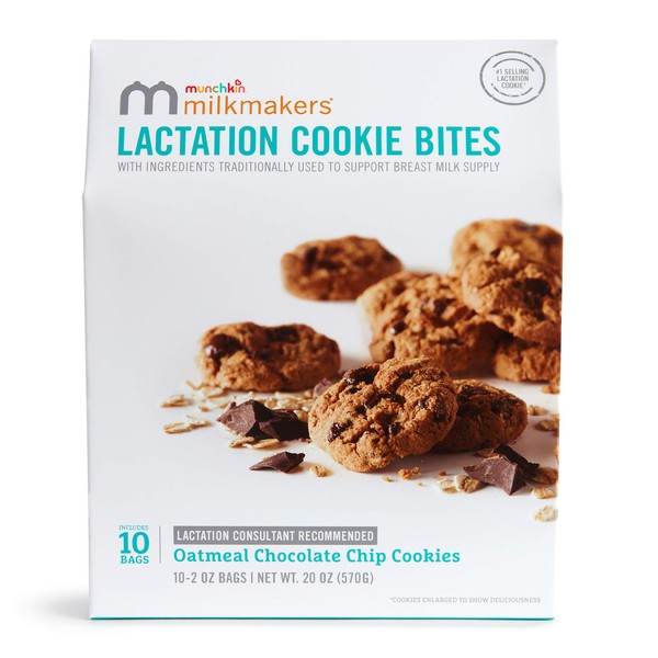 Milkmakers Lactation Cookie Bites, Oatmeal Chocolate Chip, 10 Ct